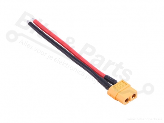 Voedingsconnectors XT60 male+female met 12AWG kabeltje